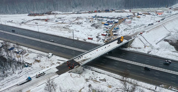 Строительство автомобильной дороги на участке Рублевский проезд