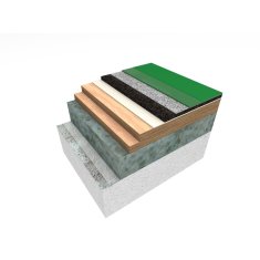 Покрытие для спортплощадок Pulastic Comfort Court 50