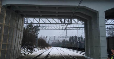 Ремонт путепровода на ж/д станции Каменногорск