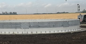 Площадка строительства Адыгейская ВЭС республика Адыгея.